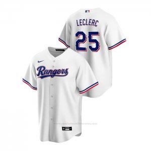 Camiseta Beisbol Hombre Texas Rangers Jose Leclerc Replica Primera Blanco