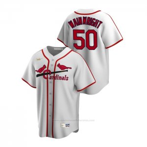 Camiseta Beisbol Hombre St. Louis Cardinals Adam Wainwright Cooperstown Collection Primera Blanco