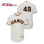 Camiseta Beisbol Hombre San Francisco Giants Sam Dyson 150th Aniversario Patch Autentico Flex Base Marfil
