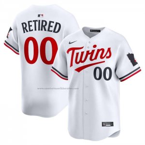 Camiseta Beisbol Hombre Minnesota Twins Retired Roster Primera Limited Blanco