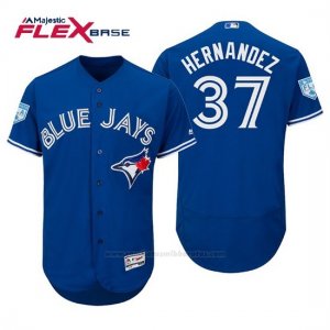 Camiseta Beisbol Hombre Toronto Blue Jays Teoscar Hernandez Flex Base Entrenamiento de Primavera 2019 Azul