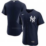 Camiseta Beisbol Hombre New York Yankees Alterno Autentico Azul