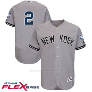 Camiseta Beisbol Hombre New York Yankees Derek Jeter Gris Retirement Flex Base