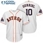 Camiseta Beisbol Hombre Houston Astros 2017 World Series Campeones Yuli Gurriel Blanco Cool Base