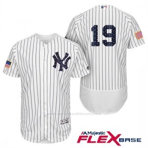 Camiseta Beisbol Hombre New York Yankees 2017 Estrellas y Rayas Masahiro Tanaka Blanco Flex Base