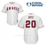 Camiseta Beisbol Hombre Los Angeles Angels Matt Joyce 20 Blanco 1ª Cool Base