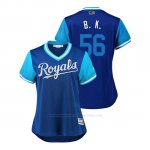 Camiseta Beisbol Mujer Kansas City Royals Brad Keller 2018 Llws Players Weekend B. K. Royal