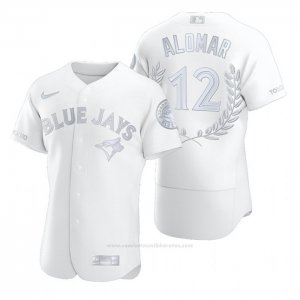 Camiseta Beisbol Hombre Toronto Blue Jays Roberto Alomar Awards Collection Retirement Blanco