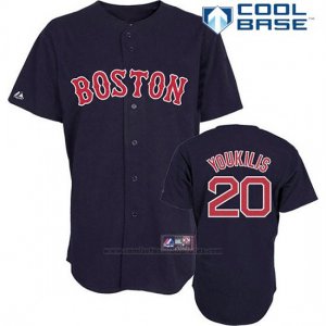 Camiseta Beisbol Hombre Boston Red Sox 20 Jimmy Rollins Azul Cool Base Jugador