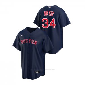 Camiseta Beisbol Hombre Boston Red Sox David Ortiz Replica Alterno Azul