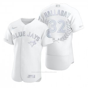 Camiseta Beisbol Hombre Toronto Blue Jays Roy Halladay Awards Collection AL Cy Young Blanco