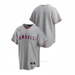 Camiseta Beisbol Hombre Los Angeles Angels Replica Road Gris