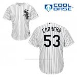 Camiseta Beisbol Hombre Chicago White Sox Melky Cabrera 53 Blanco 1ª Cool Base