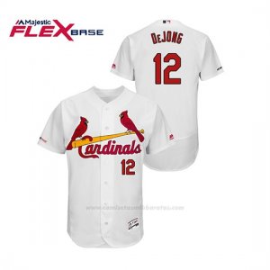 Camiseta Beisbol Hombre St. Louis Cardinals Paul Dejong 150th Aniversario Patch Flex Base Blanco