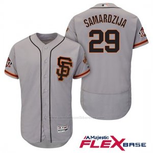 Camiseta Beisbol Hombre San Francisco Giants Jeff Samardzija Gris Alterno 60th Season Flex Base