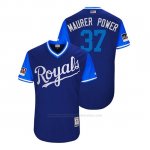 Camiseta Beisbol Hombre Kansas City Royals Brandon Maurer 2018 Llws Players Weekend Maurer Power Royal