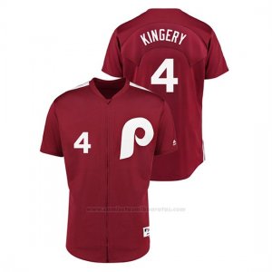 Camiseta Beisbol Hombre Philadelphia Phillies Scott Kingery 1979 Saturday Night Special Autentico Rojo