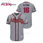 Camiseta Beisbol Hombre Atlanta Braves Brian Mccann 2019 All Star Flex Base Gris