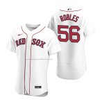 Camiseta Beisbol Hombre Boston Red Sox Hansel Robles Autentico Primera Blanco