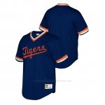 Camiseta Beisbol Nino Detroit Tigers Cooperstown Collection Mesh Wordmark V-Neck Azul