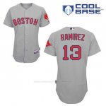 Camiseta Beisbol Hombre Boston Red Sox 13 Hanley Ramirez Gris Cool Base