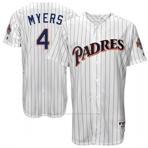 Camiseta Beisbol Hombre San Diego Padres San Diego Wil Meyers Blanco Turn Back The Clock