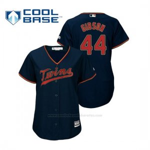 Camiseta Beisbol Mujer Minnesota Twins Kyle Gibson Cool Base Majestic Alternato Azul