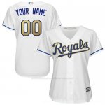 Camiseta Mujer Kansas City Royals Personalizada 2018 Blanco