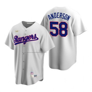 Camiseta Beisbol Hombre Texas Rangers Drew Anderson Cooperstown Collection Primera Blanco