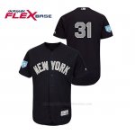 Camiseta Beisbol Hombre New York Yankees Aaron Hicks 2019 Entrenamiento de Primavera Alternato Flex Base Azul