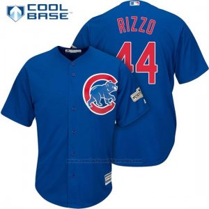 Camiseta Beisbol Hombre Chicago Cubs 2017 Postemporada 44 Anthony Rizzo Cool Base