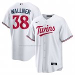 Camiseta Beisbol Hombre Minnesota Twins Matt Wallner Primera Replica Blanco
