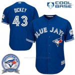 Camiseta Beisbol Hombre Toronto Blue Jays R A Dickey 43 Cool Base 40 Aniversario
