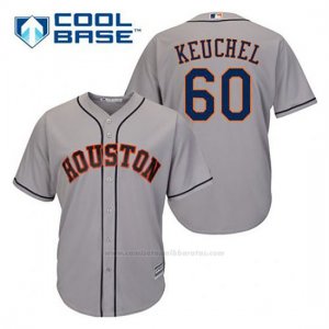 Camiseta Beisbol Hombre Houston Astros Dallas Keuchel 60 Gris Cool Base