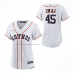 Camiseta Beisbol Mujer Houston Astros Tatsuya Imai Primera Replica Blanco
