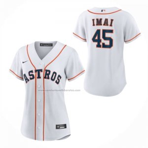 Camiseta Beisbol Mujer Houston Astros Tatsuya Imai Primera Replica Blanco