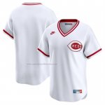 Camiseta Beisbol Hombre Cincinnati Reds Throwback Cooperstown Collection Limited Blanco