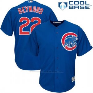 Camiseta Beisbol Hombre Chicago Cubs 22 Jason Heyward Autentico Coleccion Cool Base