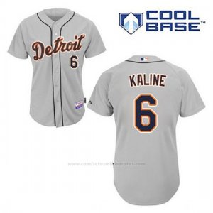 Camiseta Beisbol Hombre Detroit Tigers Al Kaline 6 Gris Cool Base
