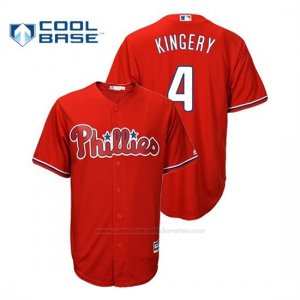 Camiseta Beisbol Hombre Philadelphia Phillies Scott Kingery Cool Base Fashion Official Scarlet