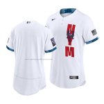 Camiseta Beisbol Hombre New York Mets 2021 All Star Autentico Blanco