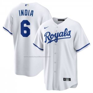 Camiseta Beisbol Hombre Kansas City Royals Jonathan India Primera Replica Blanco