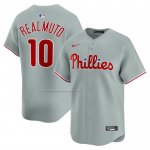 Camiseta Beisbol Hombre Philadelphia Phillies JT Realmuto Segunda Limited Gris