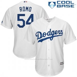 Camiseta Beisbol Hombre Los Angeles Dodgers Sergio Romo Blanco Cool Base