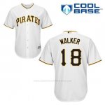 Camiseta Beisbol Hombre Pittsburgh Pirates Neil Walker 18 Blanco 1ª Cool Base