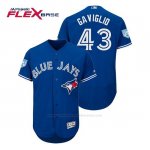 Camiseta Beisbol Hombre Toronto Blue Jays Sam Gaviglio Flex Base Entrenamiento de Primavera 2019 Azul