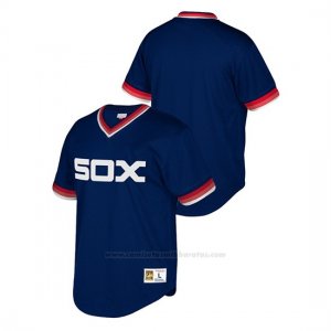 Camiseta Beisbol Hombre Chicago White Sox Cooperstown Collection Mesh Wordmark V-Neck Azul