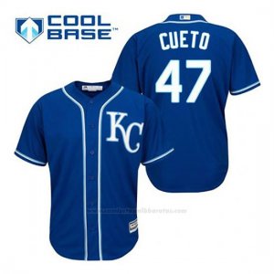 Camiseta Beisbol Hombre Kansas City Royals Johnny Cueto 47 Azul Alterno Cool Base