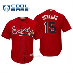 Camiseta Beisbol Hombre Atlanta Braves Sean Newcomb Cool Base Alternato 2019 Rojo