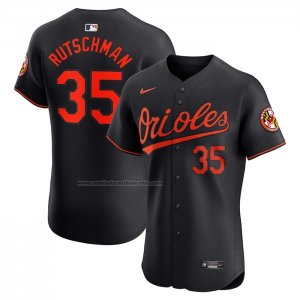 Camiseta Beisbol Hombre Baltimore Orioles Adley Rutschman Alterno Elite Negro